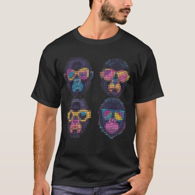 GORILLUMINATET D40x4 T-Shirt (Front)