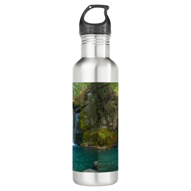 Gorman Falls Hiking Water Bottle Outdoor Adventure (Front)