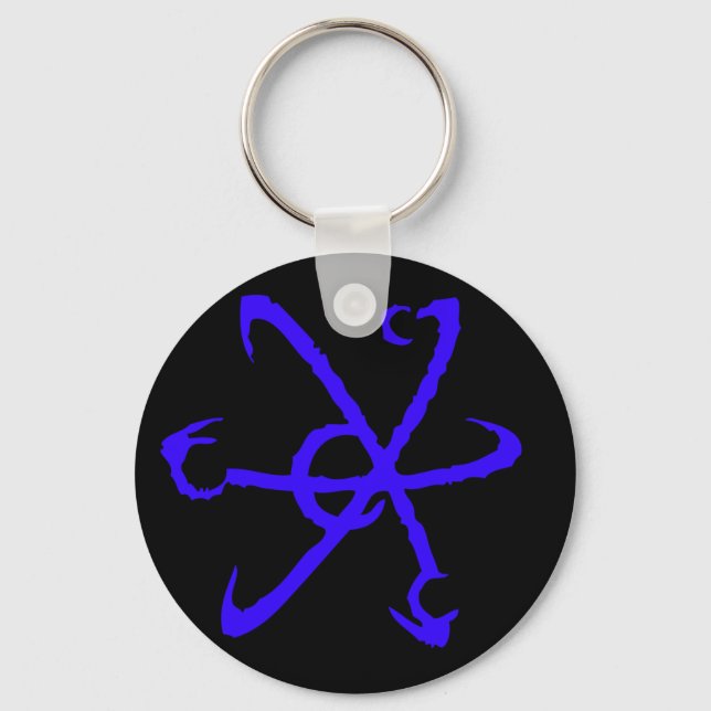 Gorman Industries Symbol Blue Keychain (Front)