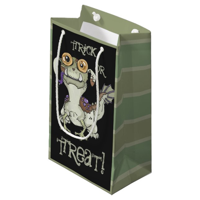 Gormund Ugly Dog Monster Trick or TReaT! Small Gift Bag (Front Angled)