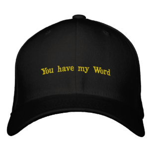 Gorra con frases de colour negro embroidered hat
