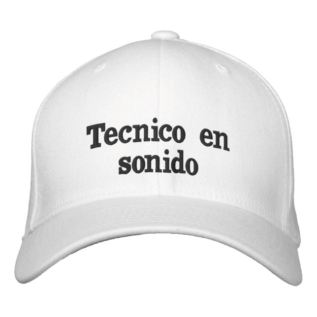 Gorra técnico en sonido embroidered hat (Front)