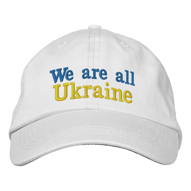 Gorra We are all Ukraine Embroidered Hat (Front)