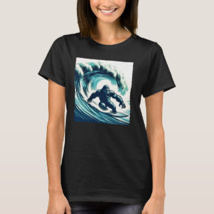 Gorrillas Surfing Adventure Ocean Wave Beach Fun T-Shirt