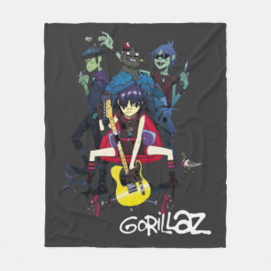 Gorrillaz T-Shirt Fleece Blanket