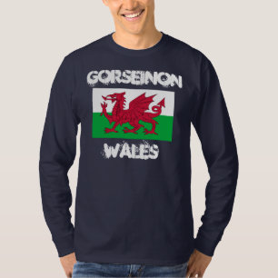 Gorseinon, Wales with Welsh flag T-Shirt
