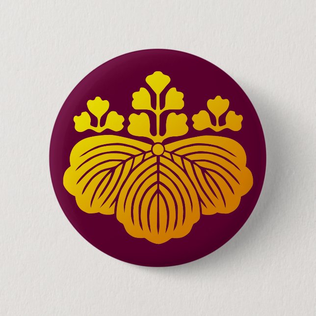 Gosankiri-mon 6 Cm Round Badge (Front)
