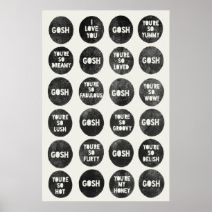 Gosh Love Quotes Poster