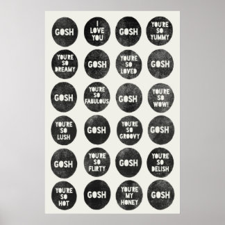 Gosh Love Quotes Poster