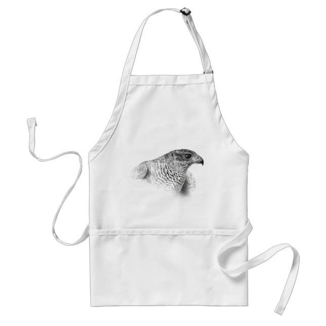 Goshawk Drawing Standard Apron (Front)