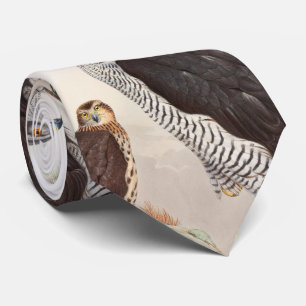 Goshawk John Gould Birds of Great Britain Wildlife Tie