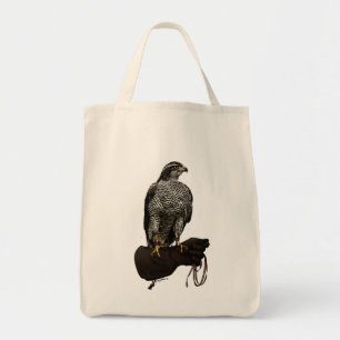 Goshawk on Glove Tote Bag