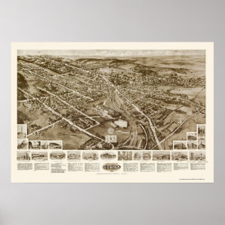 Goshen, NY Panoramic Map - 1922 Poster