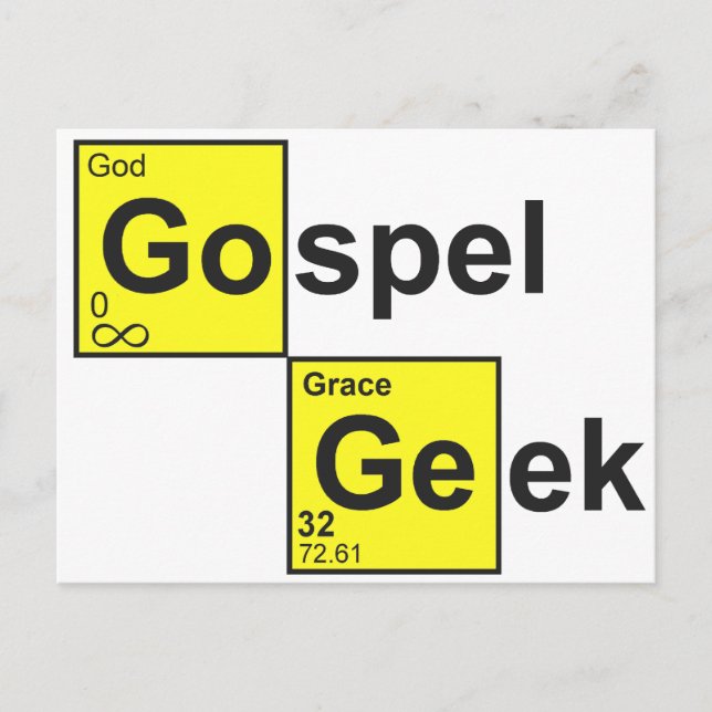 Gospel Geek Postcard (Front)