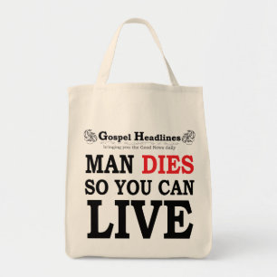 Gospel Headlines Tote Bag