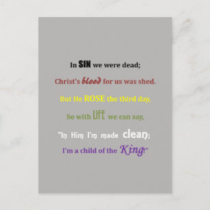 Gospel Message Postcard