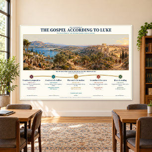 Gospel of Luke Bible Study, Classroom 36 x 24 in Photo Print