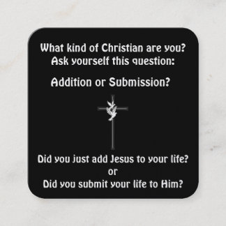 Gospel Tract Card
