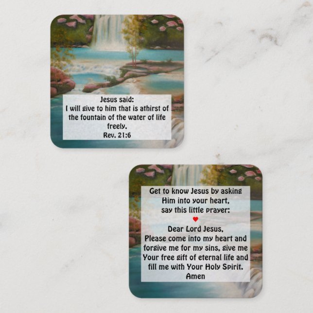 Gospel Tract Card (Front/Back)