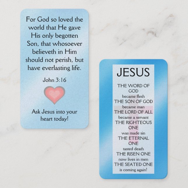 Gospel Tract Card (Front/Back)