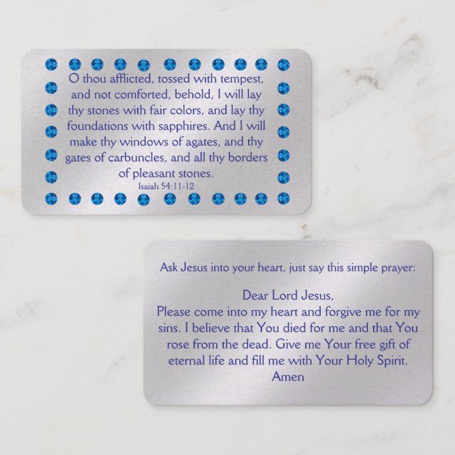 Gospel Tract Card (Front/Back)