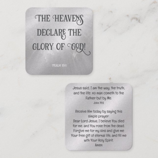 Gospel Tract Card (Front/Back)