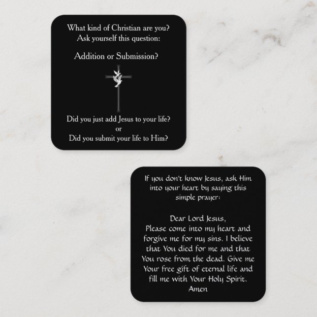 Gospel Tract Card (Front/Back)