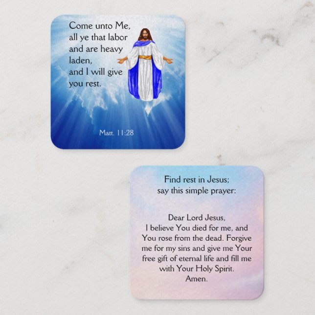 Gospel Tract Card (Front/Back)