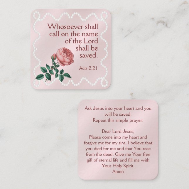 Gospel Tract Card (Front/Back)