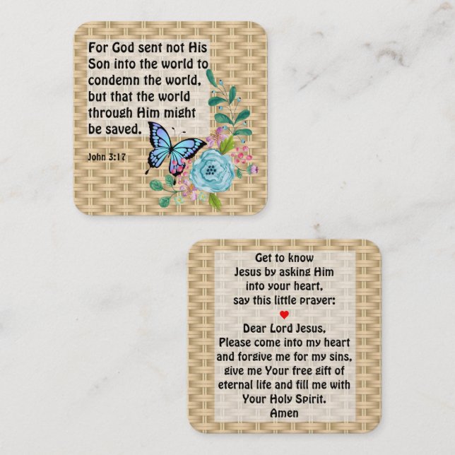 Gospel Tract Card (Front/Back)