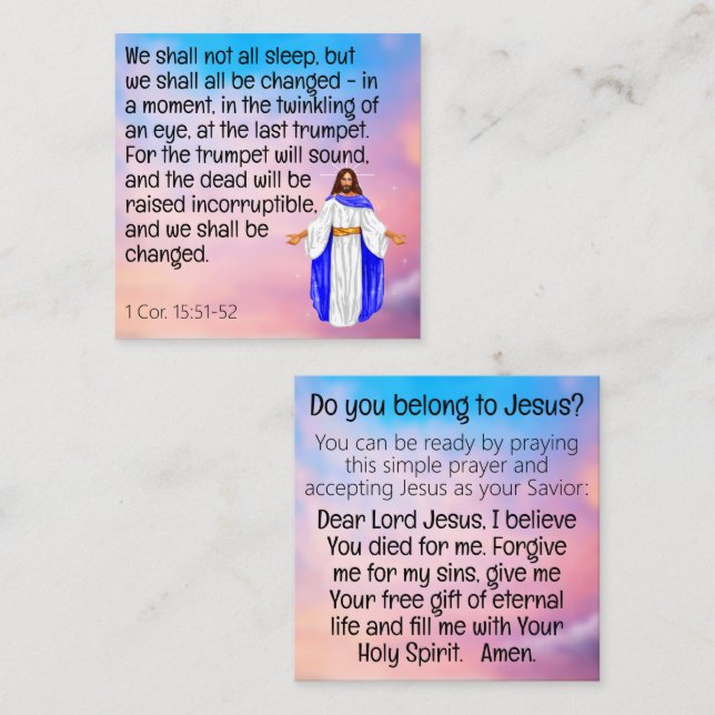Gospel Tract Card (Front/Back)