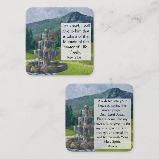 Gospel Tract Card (Front/Back)