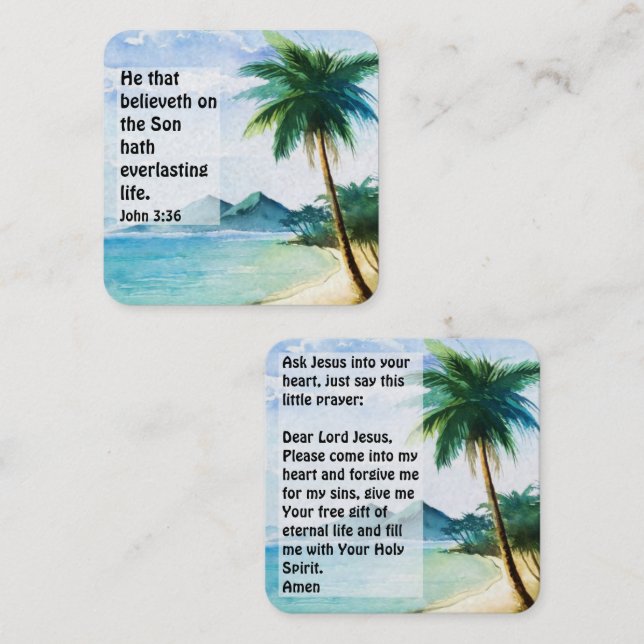 Gospel Tract Card (Front/Back)