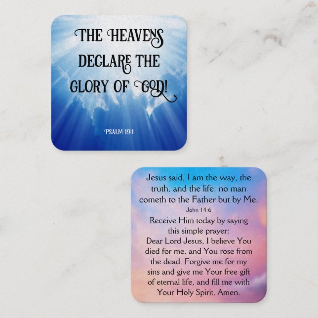 Gospel Tract Card (Front/Back)