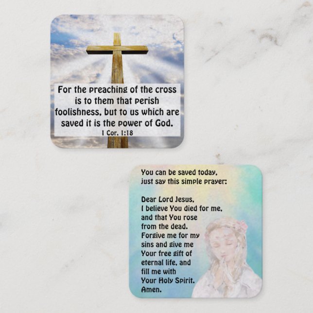 Gospel Tract Card (Front/Back)