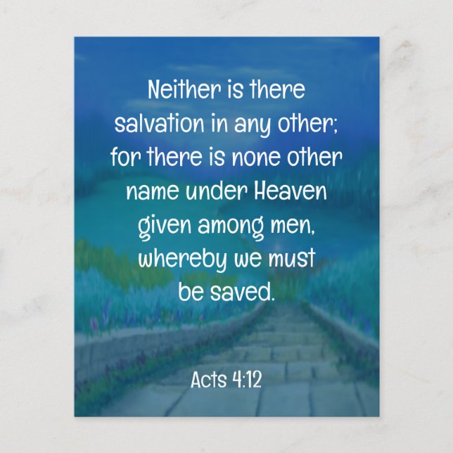 Gospel Tract  Flyer (Front)