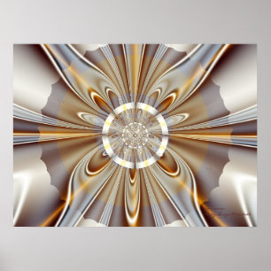 Gossamer Beautiful Abstract Fine Art Fractal Poster