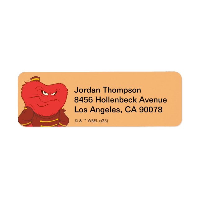 Gossamer Bellhop Return Address Label (Front)