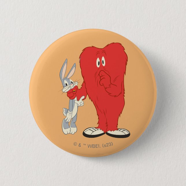 Gossamer Holding BUGS BUNNY™ 6 Cm Round Badge (Front)
