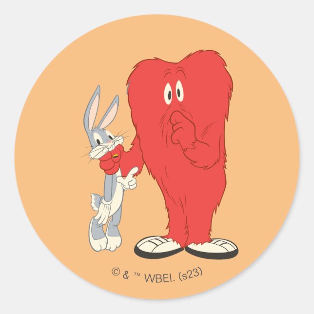 Gossamer Holding BUGS BUNNY™ Classic Round Sticker (Front)