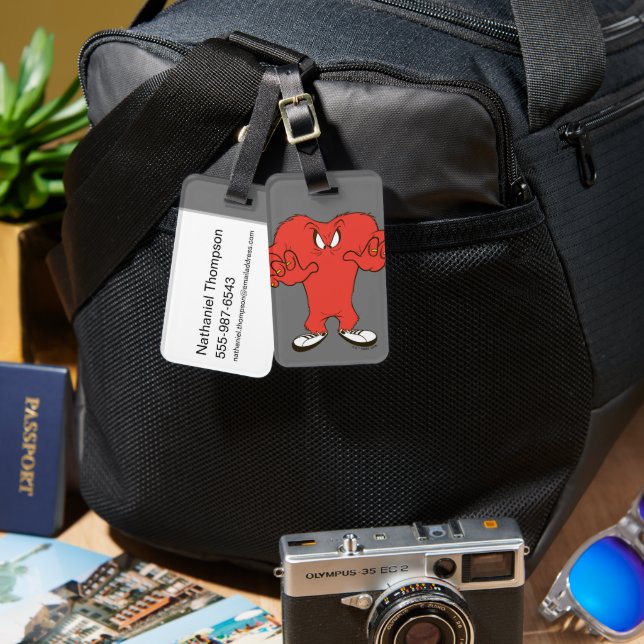 Gossamer Menacing Pose Luggage Tag (Front & Back)