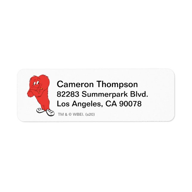Gossamer Posing - Colour Return Address Label (Front)