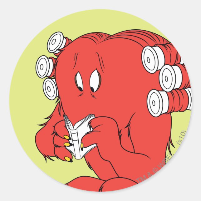 Gossamer Reading - Full Colour Classic Round Sticker (Front)