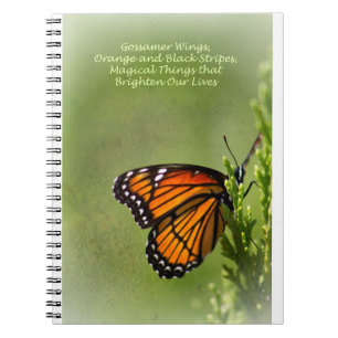 Gossamer Wings of Monarch Butterfly Poem by Me Notebook