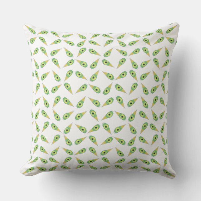 Gossamer Wings On White Throw Pillow (Front)