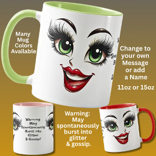 Gossip,  Add Name Message, Fabulous Eyes Face Mug