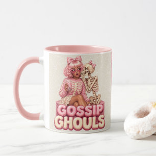 Gossip Ghouls Spooky Vintage Pink Gothic Mug