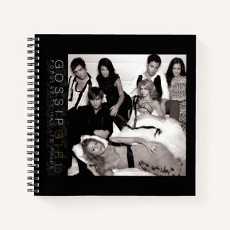 Gossip Girl Black and White Group Graphic Notebook