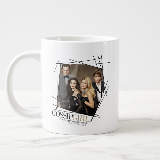 Gossip Girl Glamour Group Graphic Large Coffee Mug (Left)