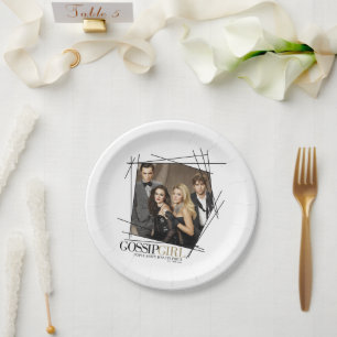 Gossip Girl Glamour Group Graphic Paper Plate